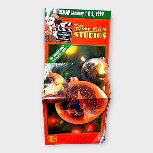 1999 Disney MGM Studios Park Map Guide‎ Hollywood Studios Brochure Vintage